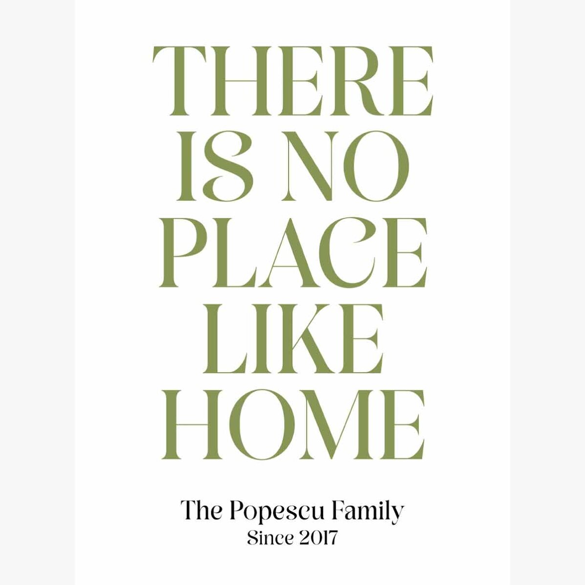 Poster personalizat cu mesaj - Home