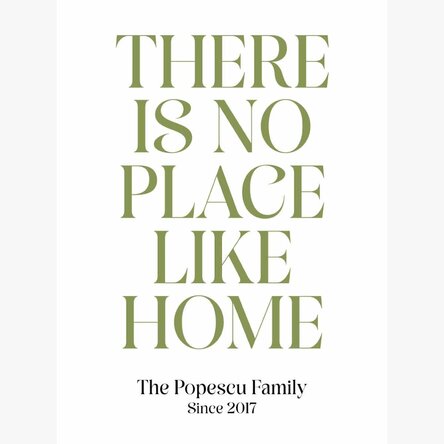 Poster personalizat cu mesaj - Home