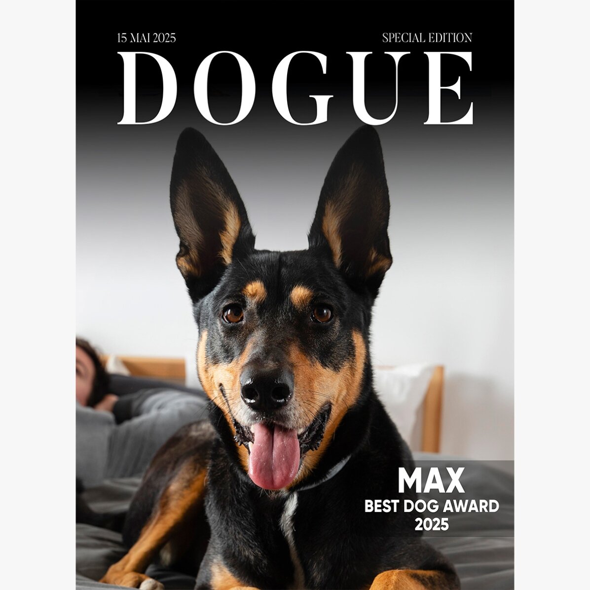 Poster personalizat cu poză și text - Dogue