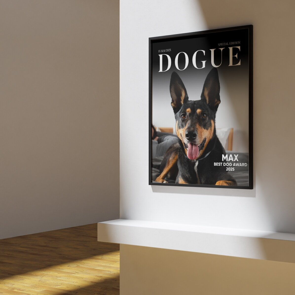 Poster personalizat cu poză și text - Dogue