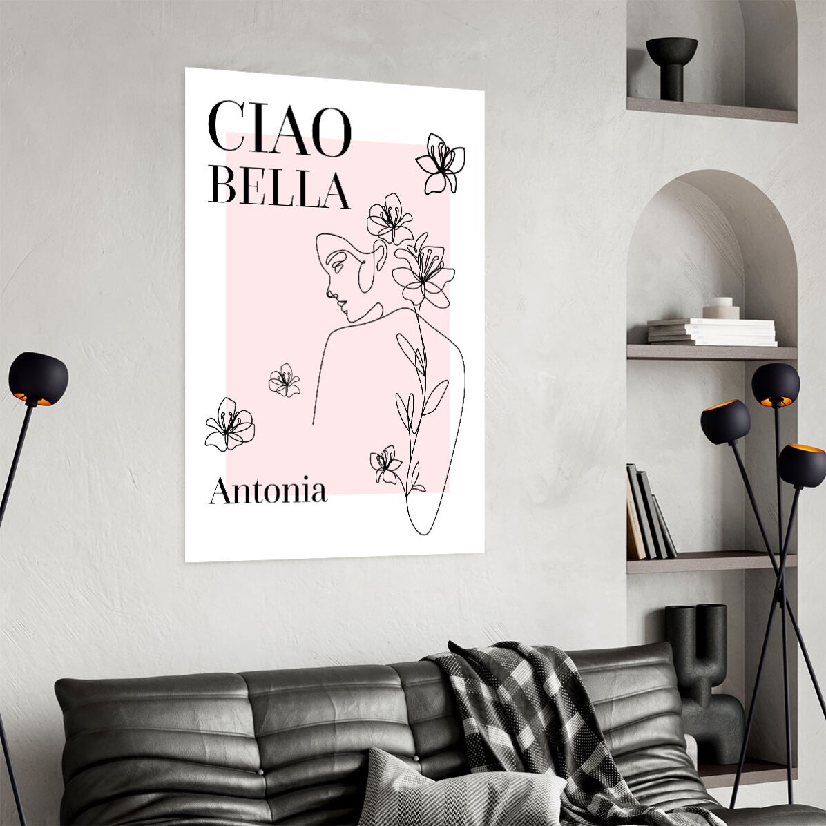 Poster personalizat cu text - Ciao Bella