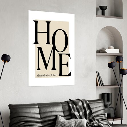 Poster personalizat cu text - Home
