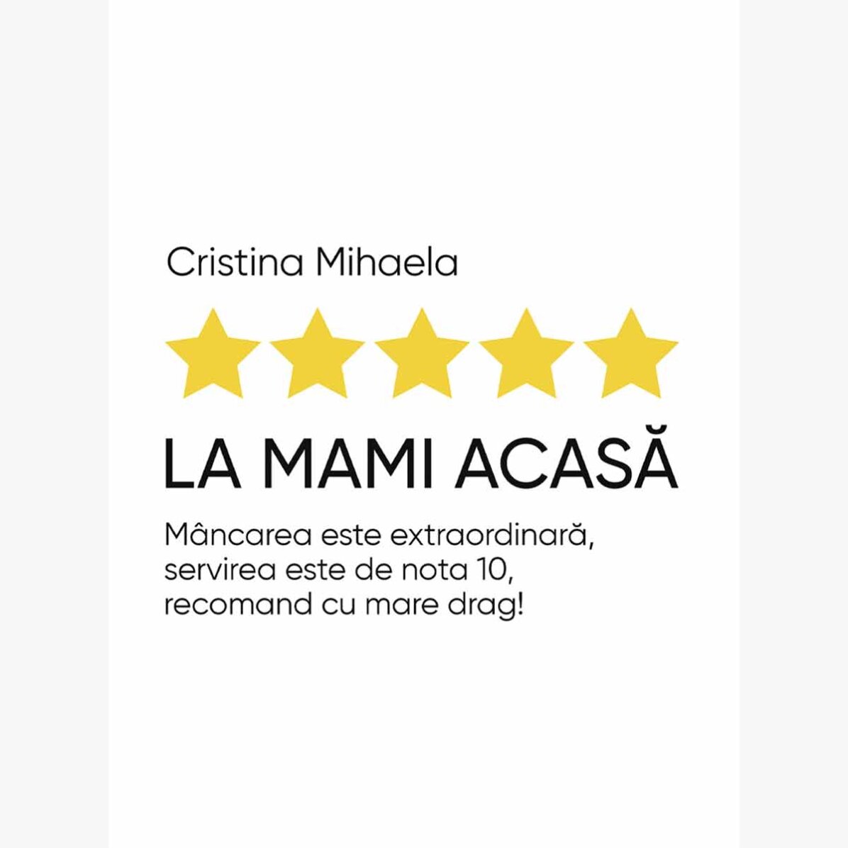 Poster personalizat cu text - Review