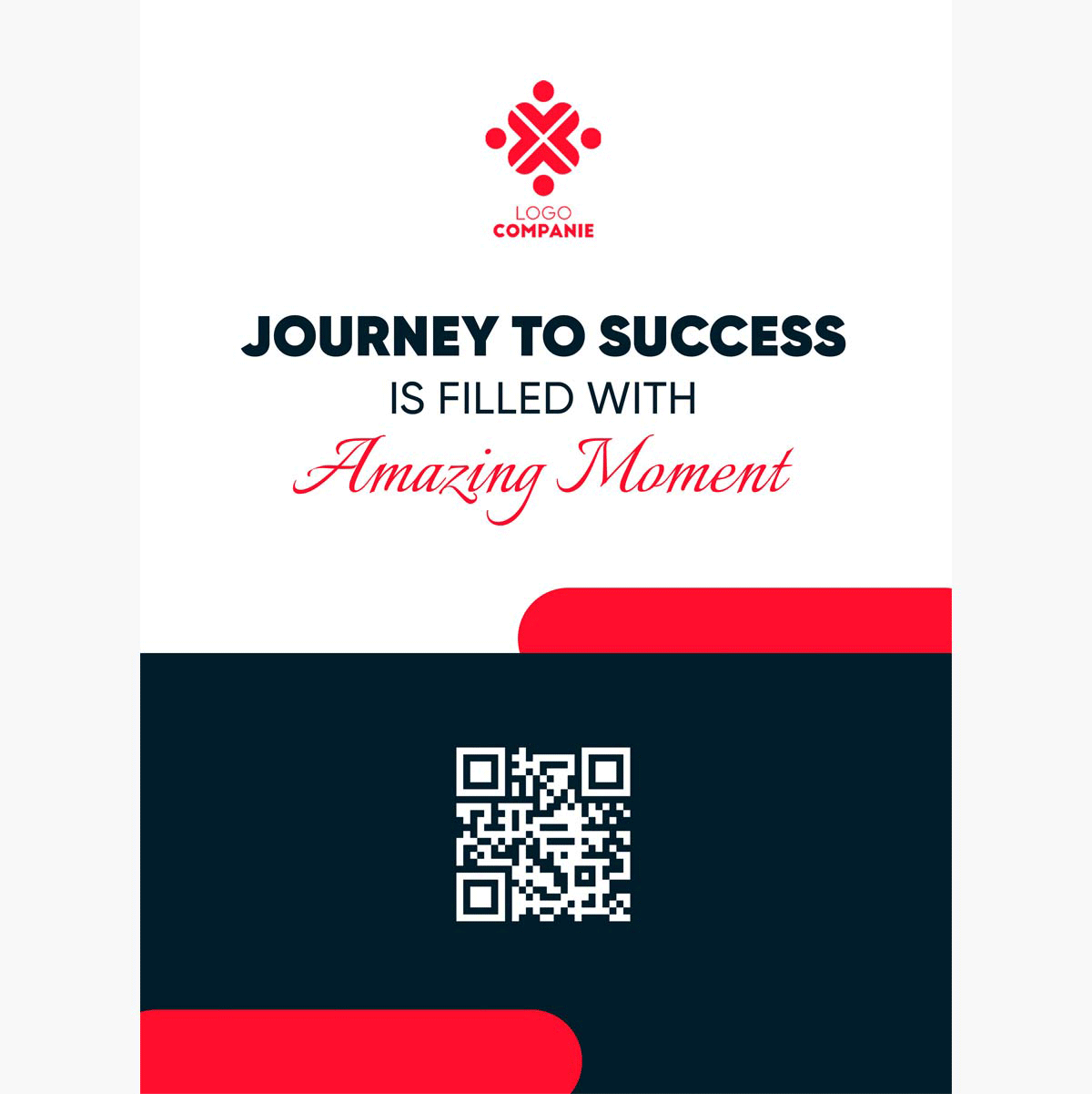 Poster personalizat cu text și logo - Journey