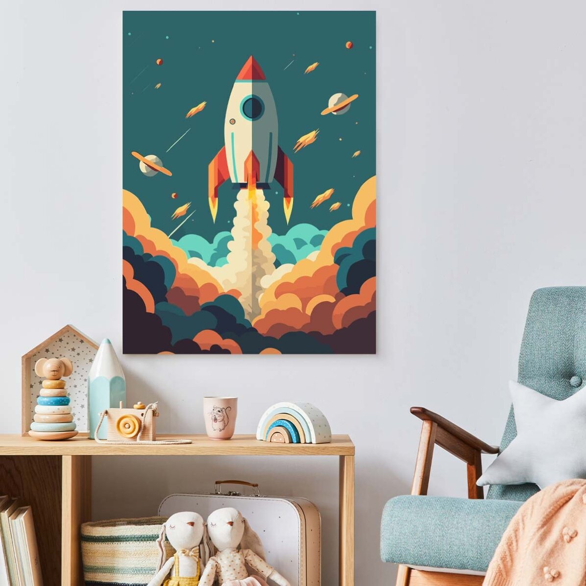 Poster Rachetă în Spațiu 