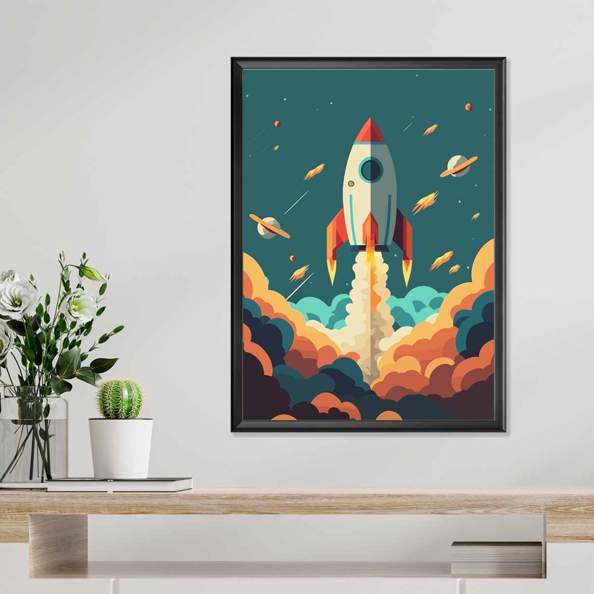 Poster Rachetă în Spațiu 