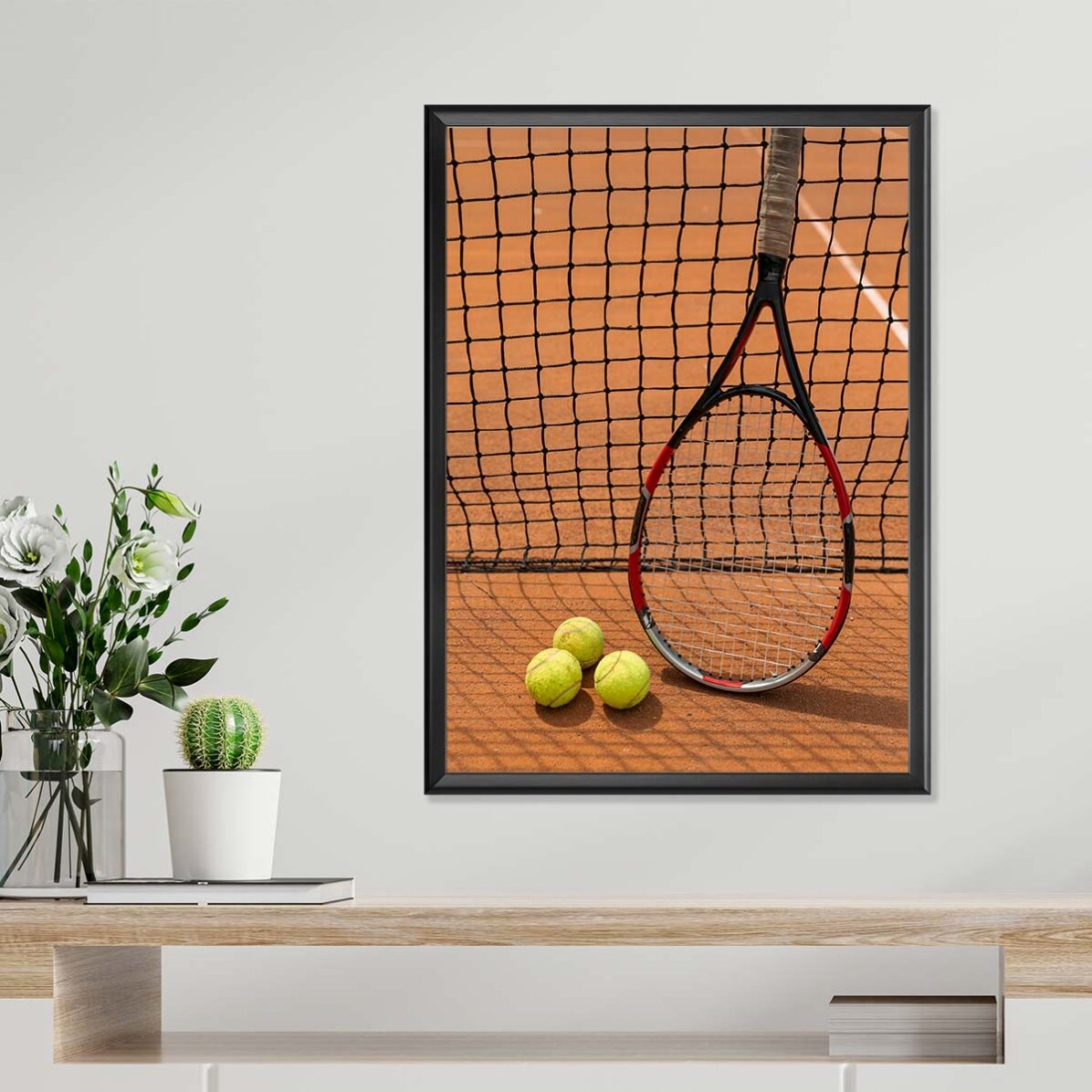 Poster Rachetă și Mingi de Tenis