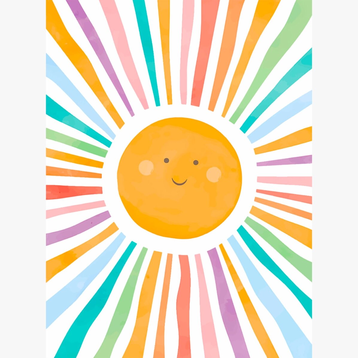 Poster Soare colorat