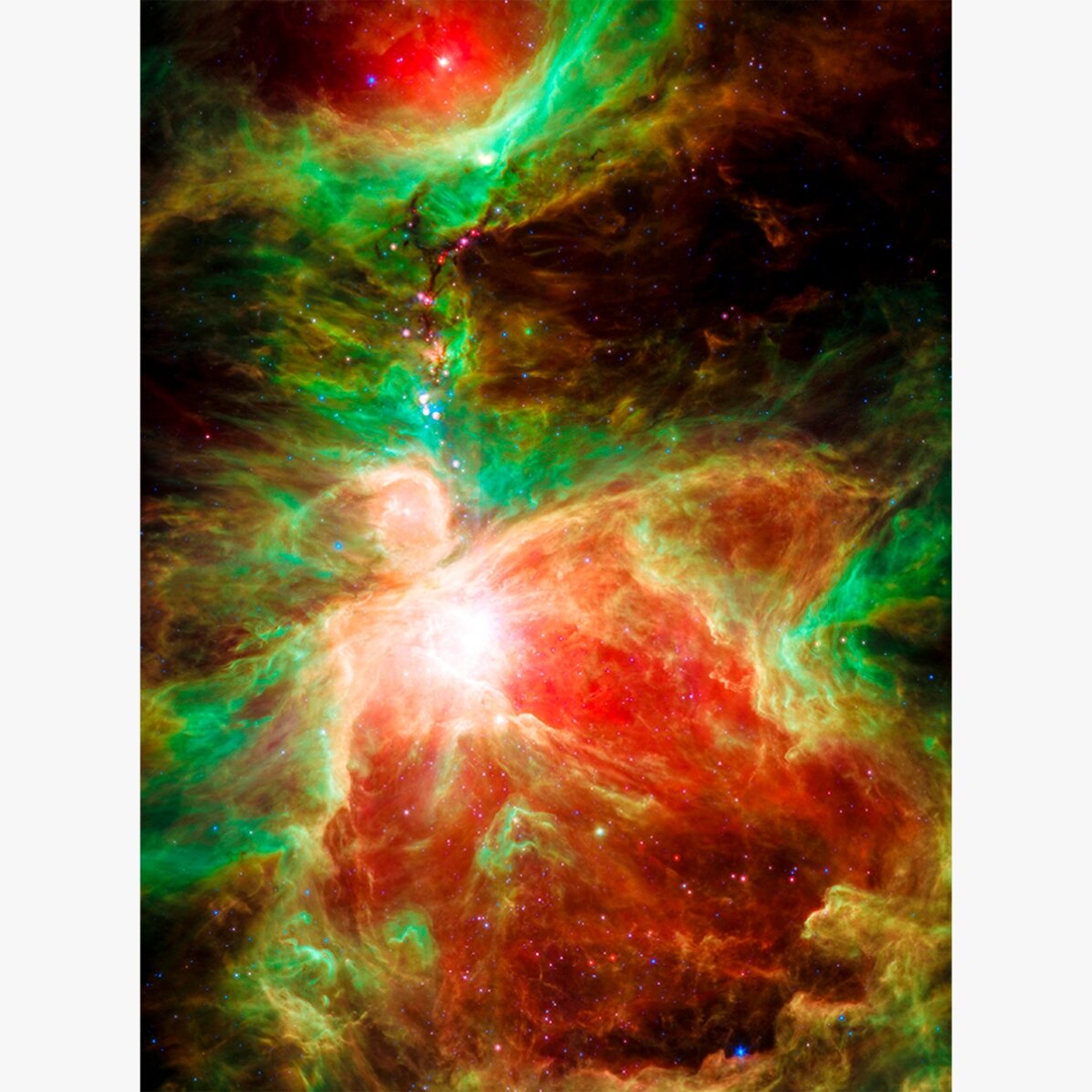 Poster Nebuloasă roșie și verde