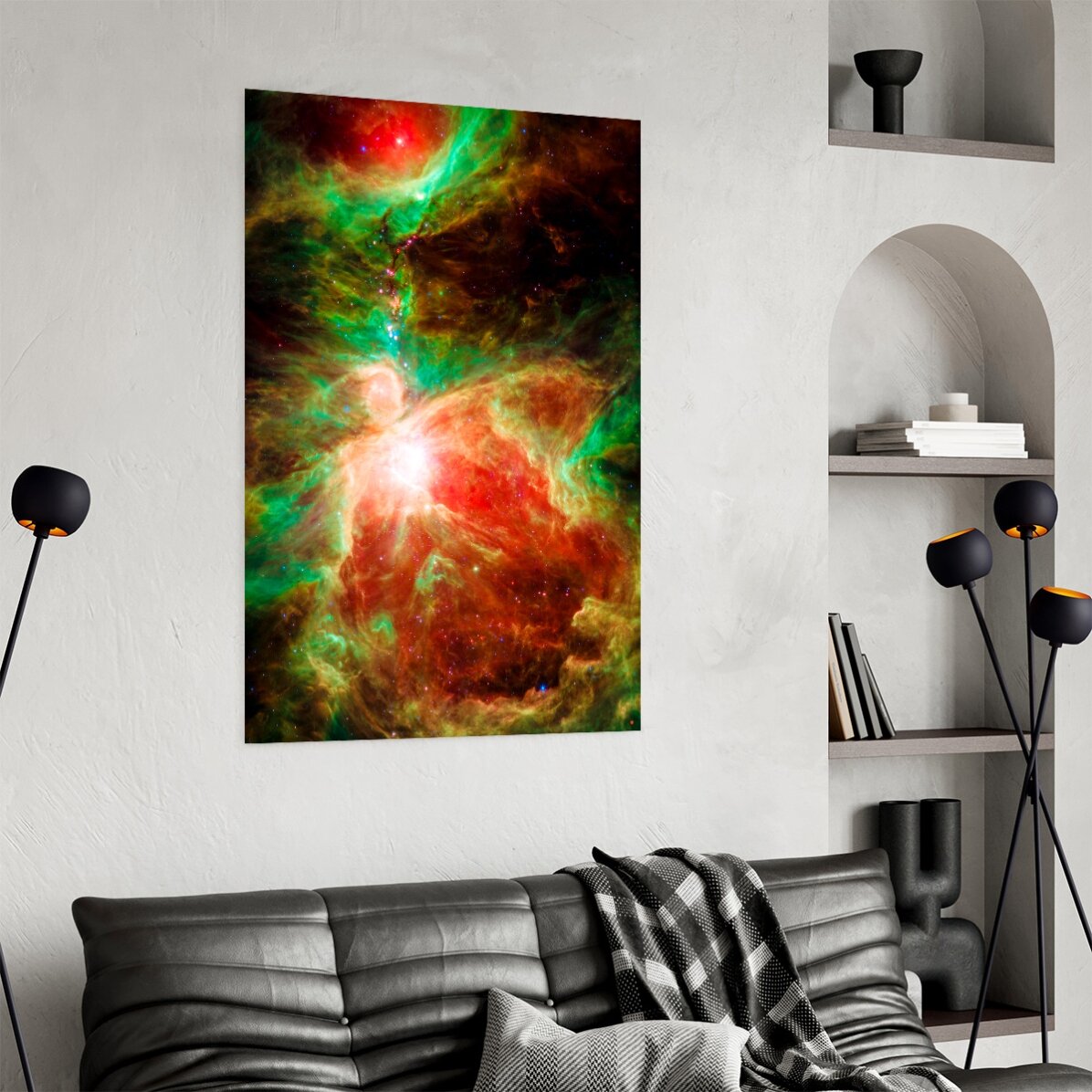 Poster Nebuloasă roșie și verde