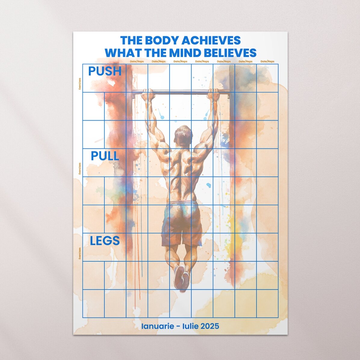 Poster personalizat - Workout plan