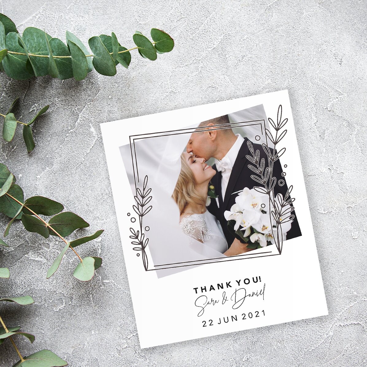 Poză 10x12 cm personalizată - Nuntă