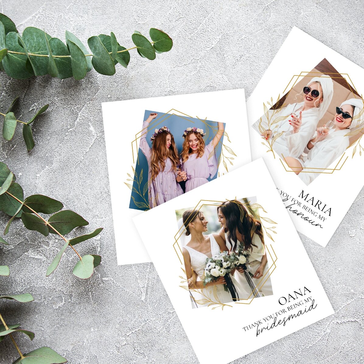 Poză 10x12 cm personalizată - Thank you!