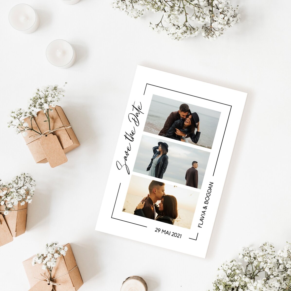 Poză 10x15 cm personalizată - Save the date