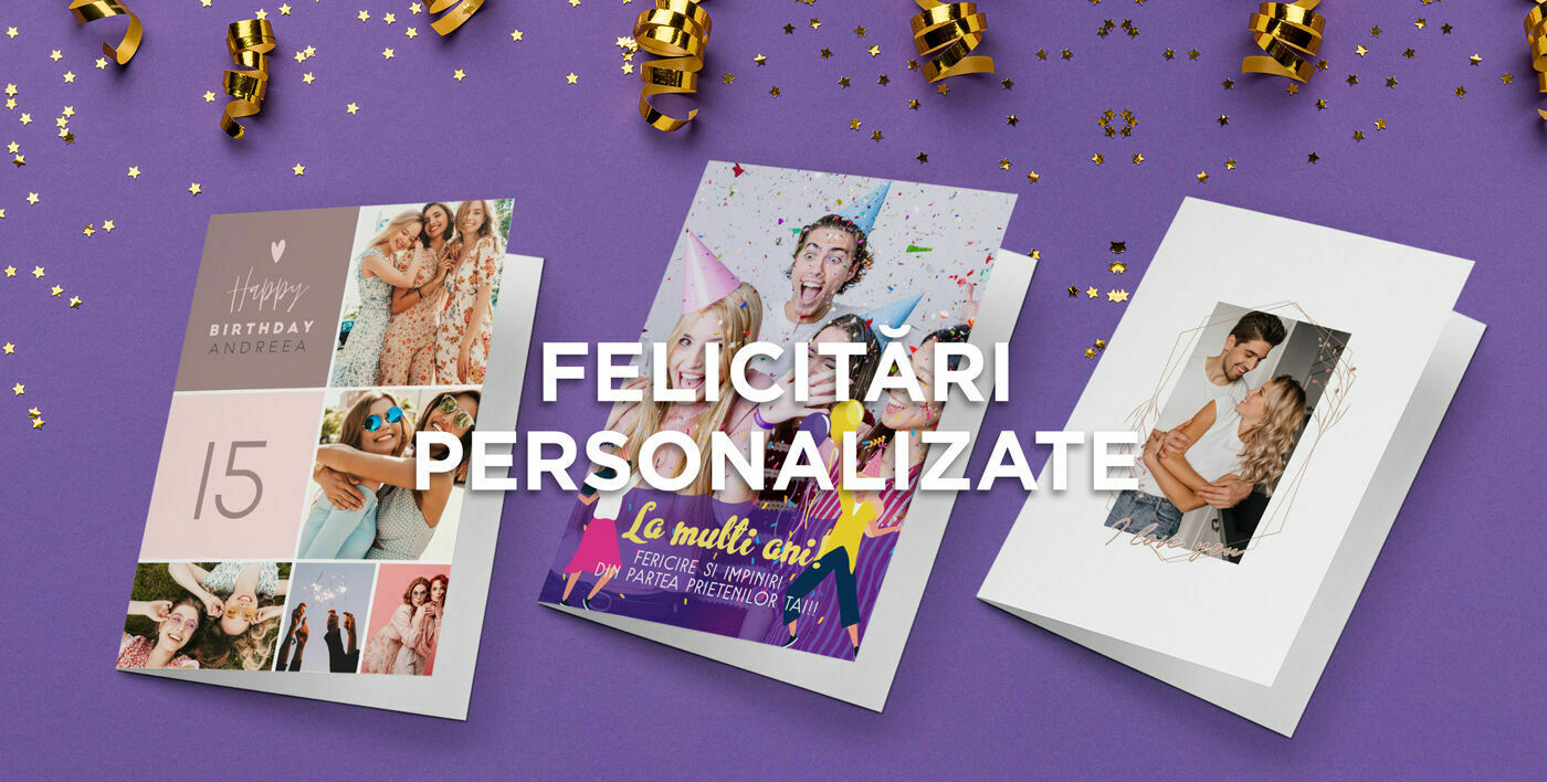 Felicitări și carduri personalizate