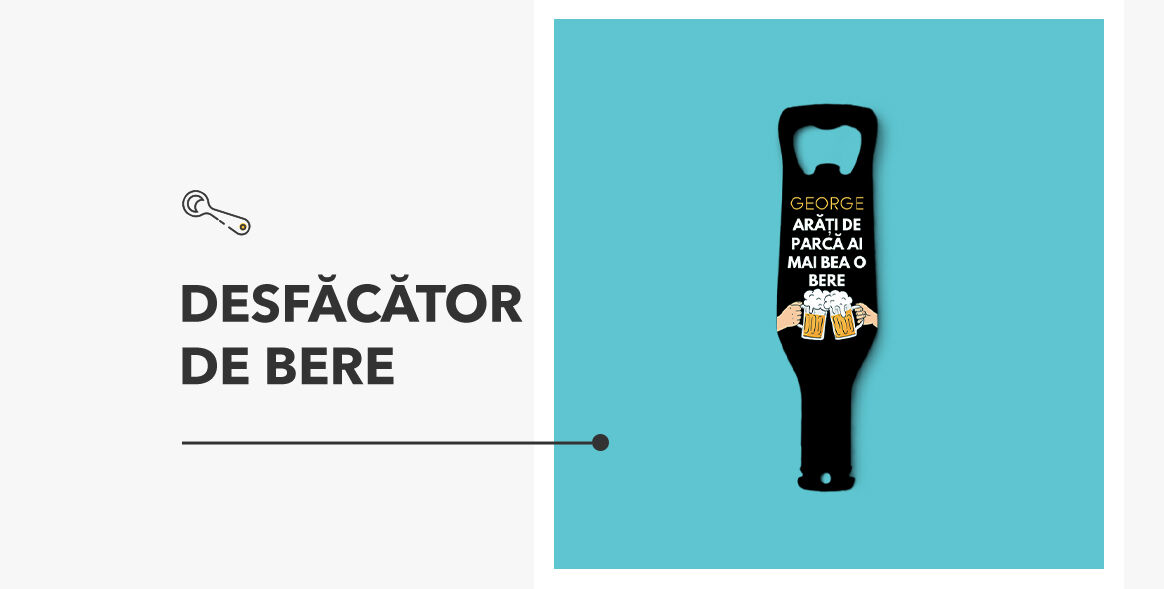 Desfăcătoare și tirbușoane personalizate