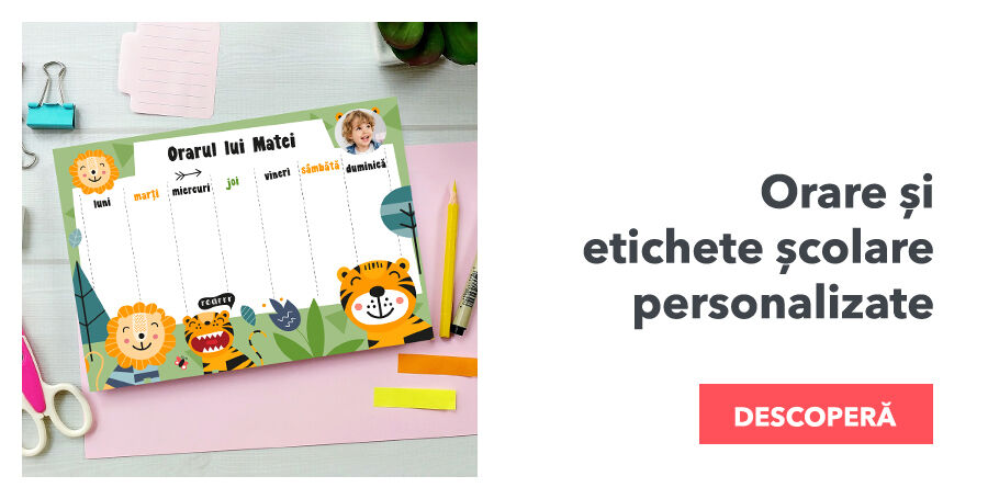 Orare, etichete autoadezive și semne de carte pentru școală
