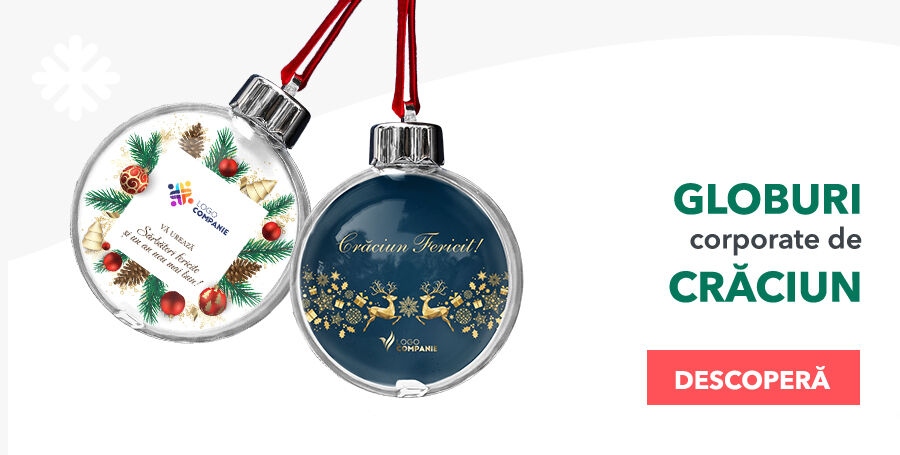 Globuri corporate personalizate de Crăciun