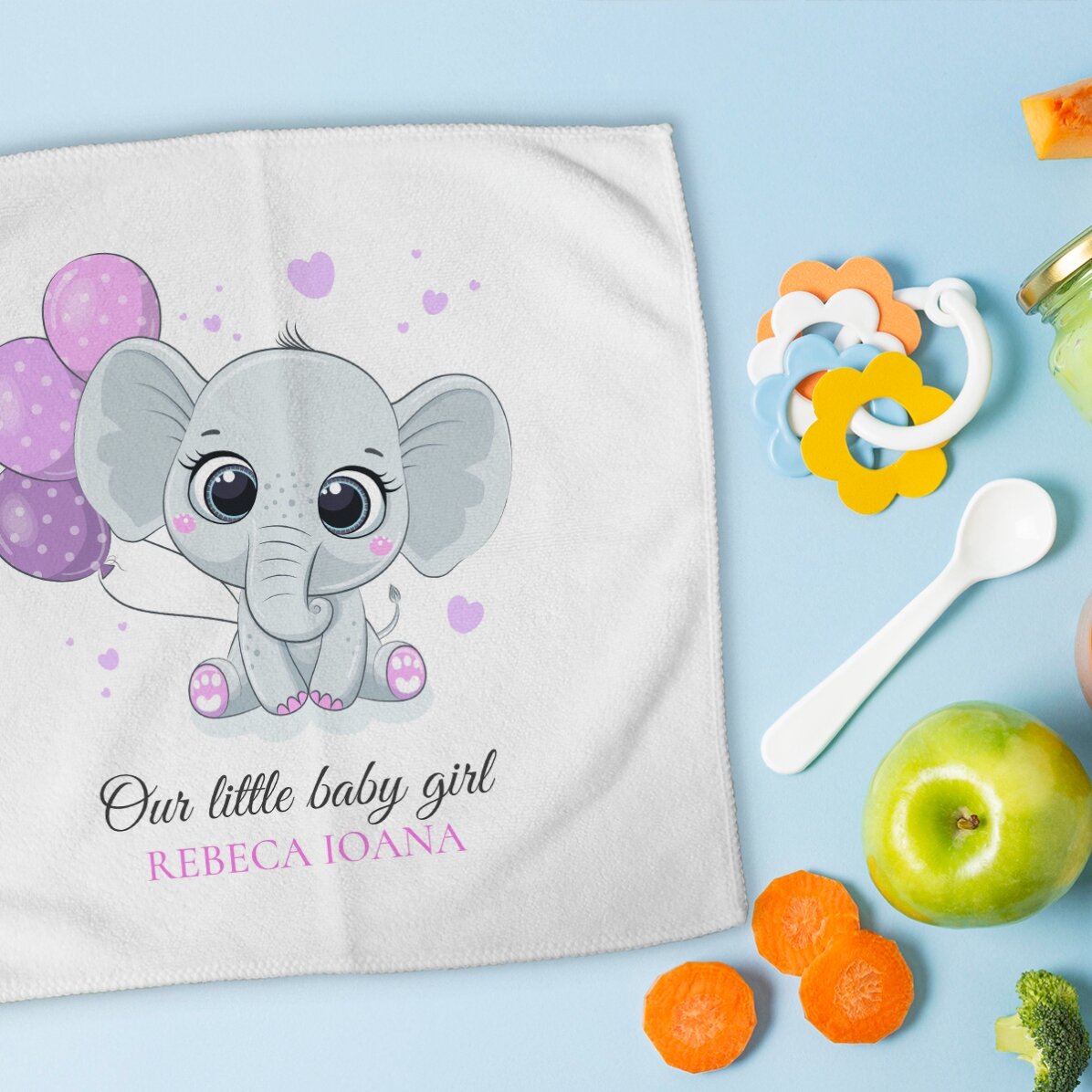 Prosop personalizat cu nume  - Baby girl