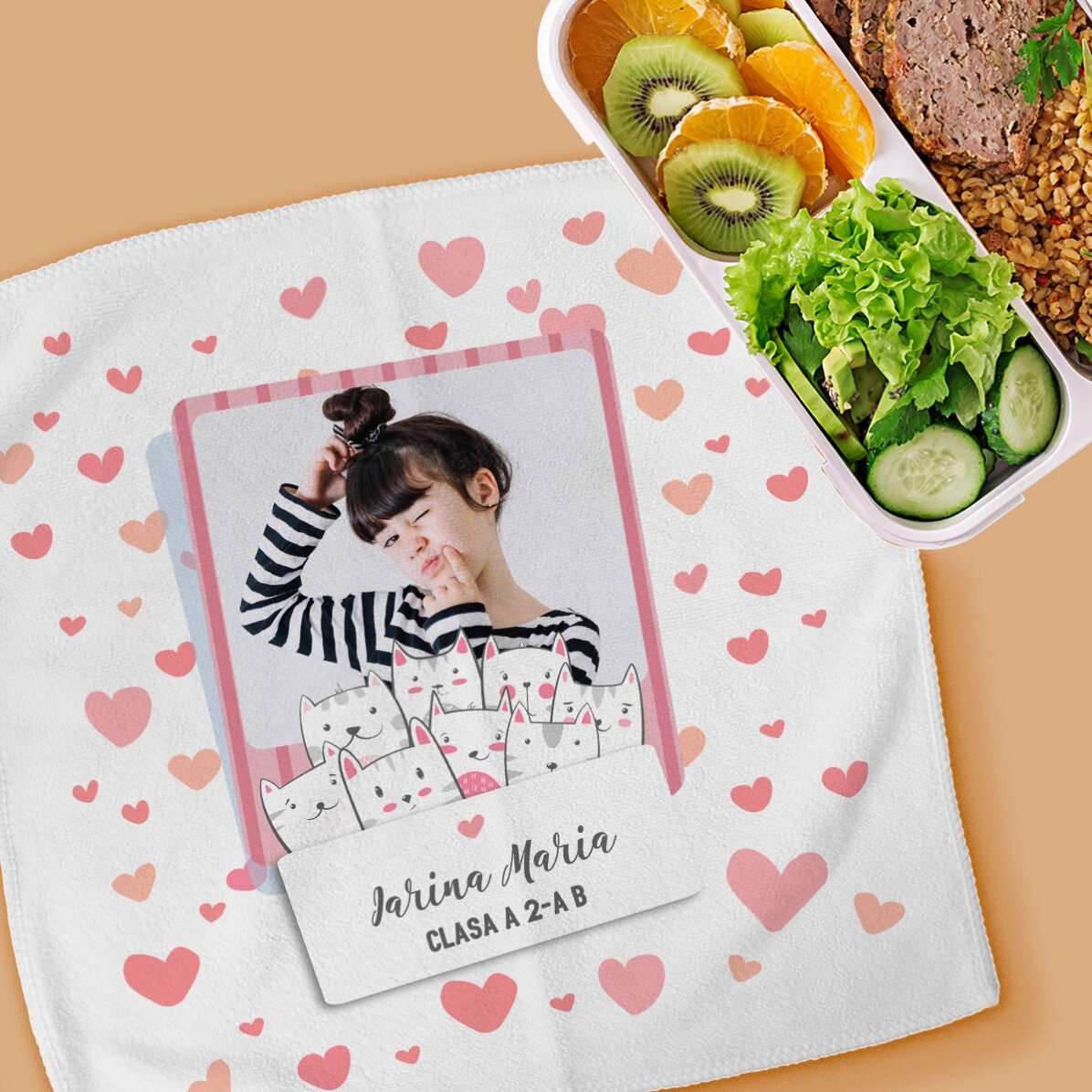 Prosop personalizat cu nume și poză - Kitty