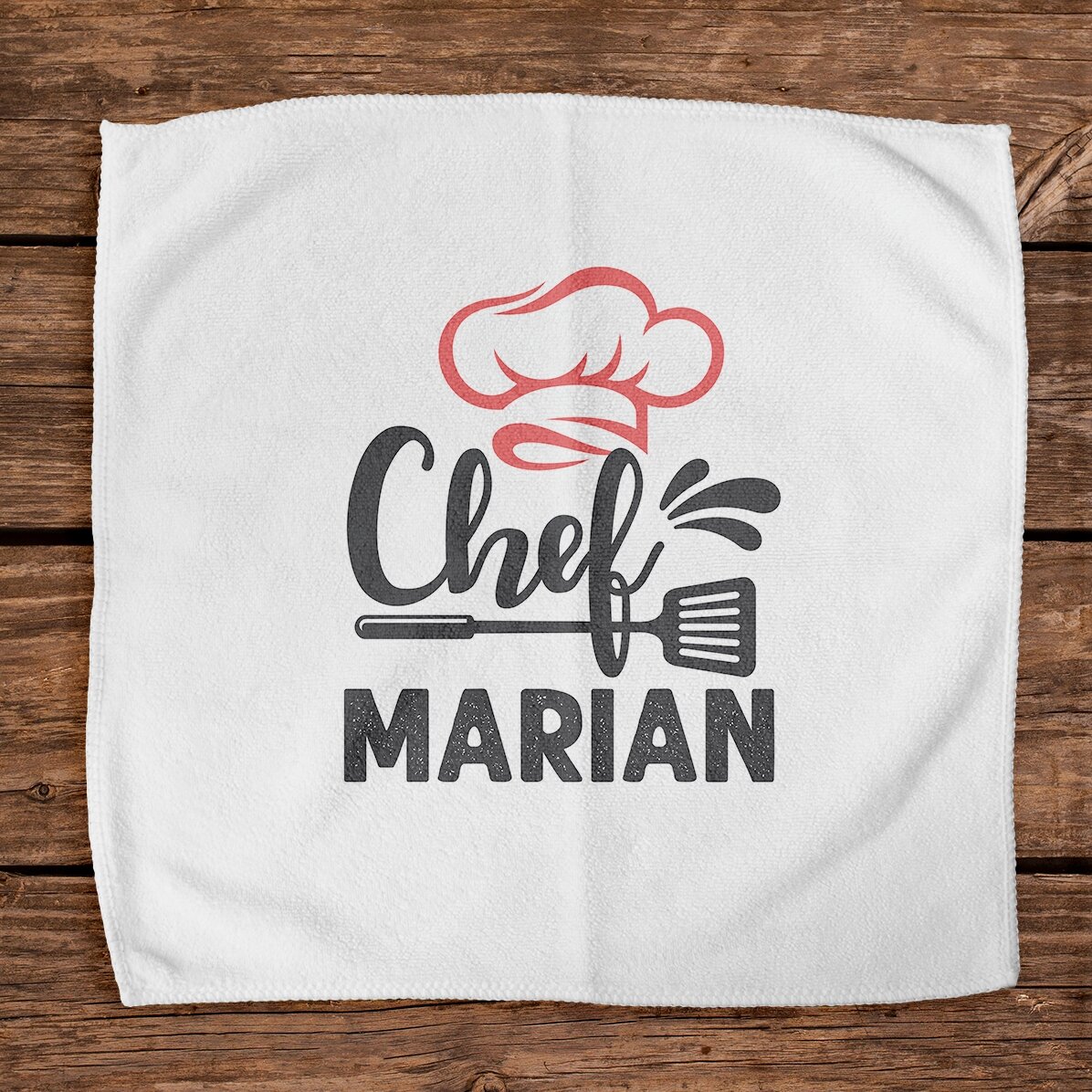 Prosop personalizat cu text - Chef în bucătărie