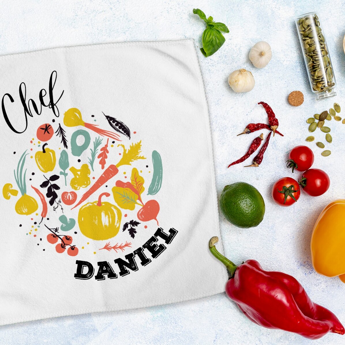 Prosop personalizat cu text - Chef