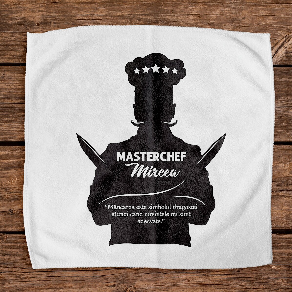 Prosop personalizat cu text - Masterchef
