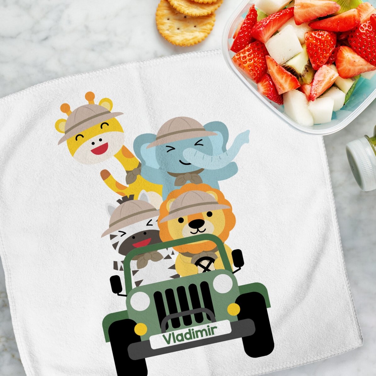 Prosop personalizat cu text - Safari