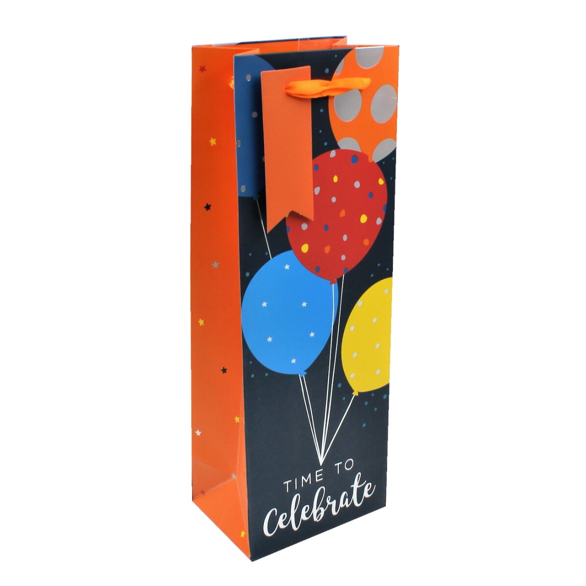 Pungă cadou băuturi - model Time to celebrate 