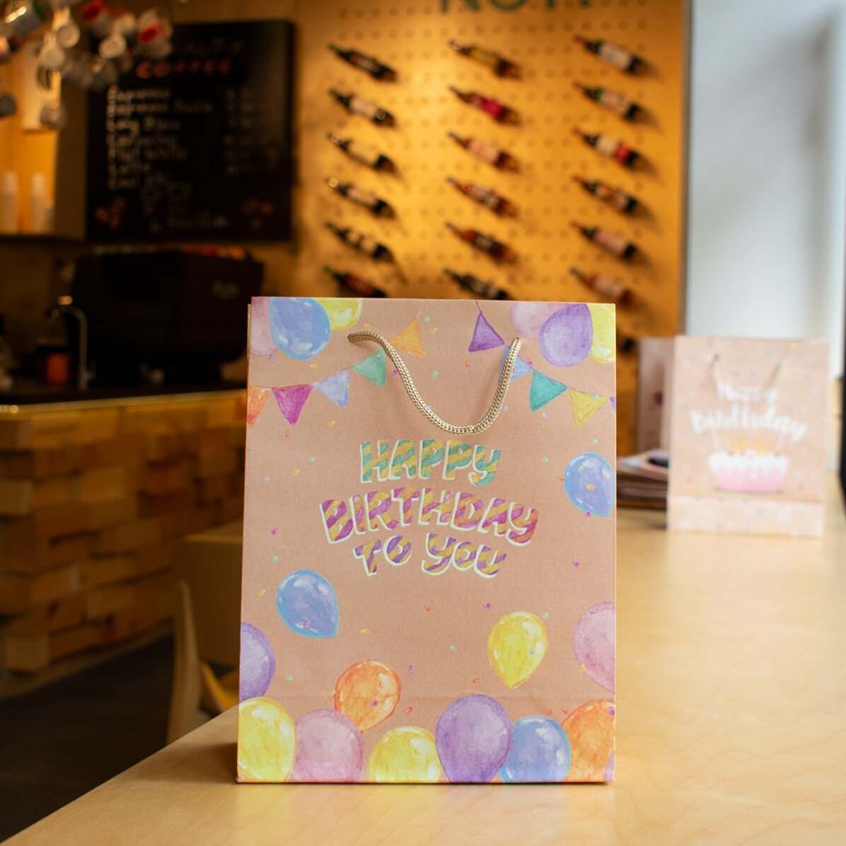 Pungă cadou mică - Happy Birthday 