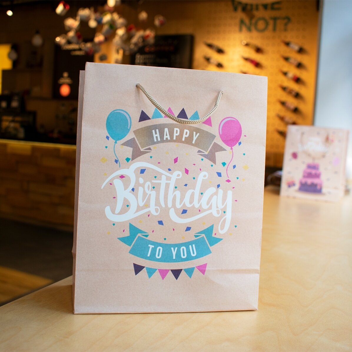 Pungă cadou mică - Happy Birthday 