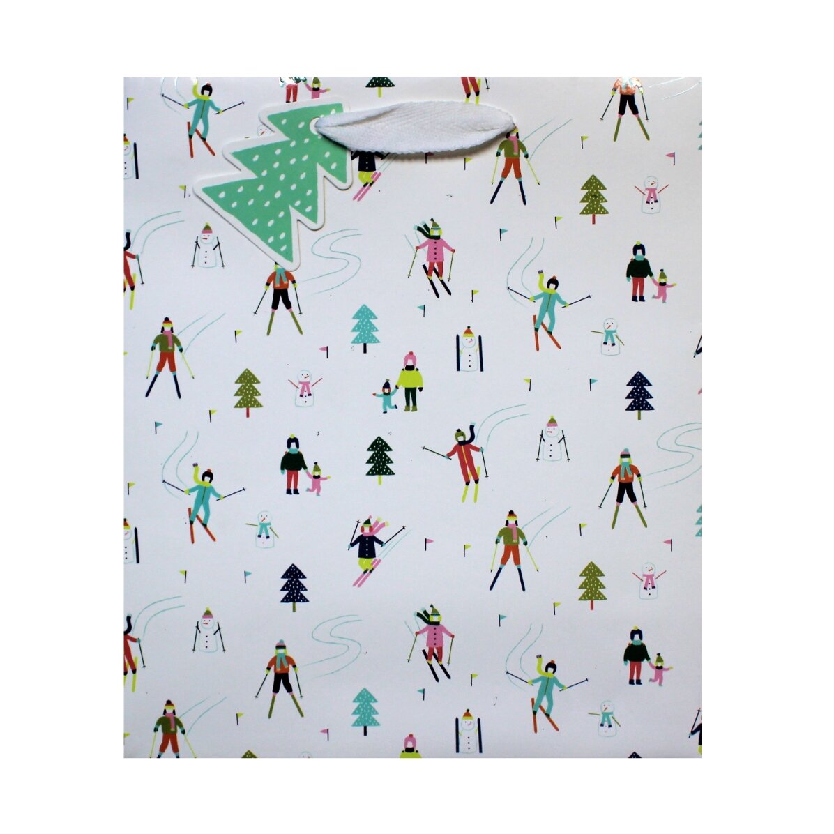 Pungă cadou - model iarnă săniuș