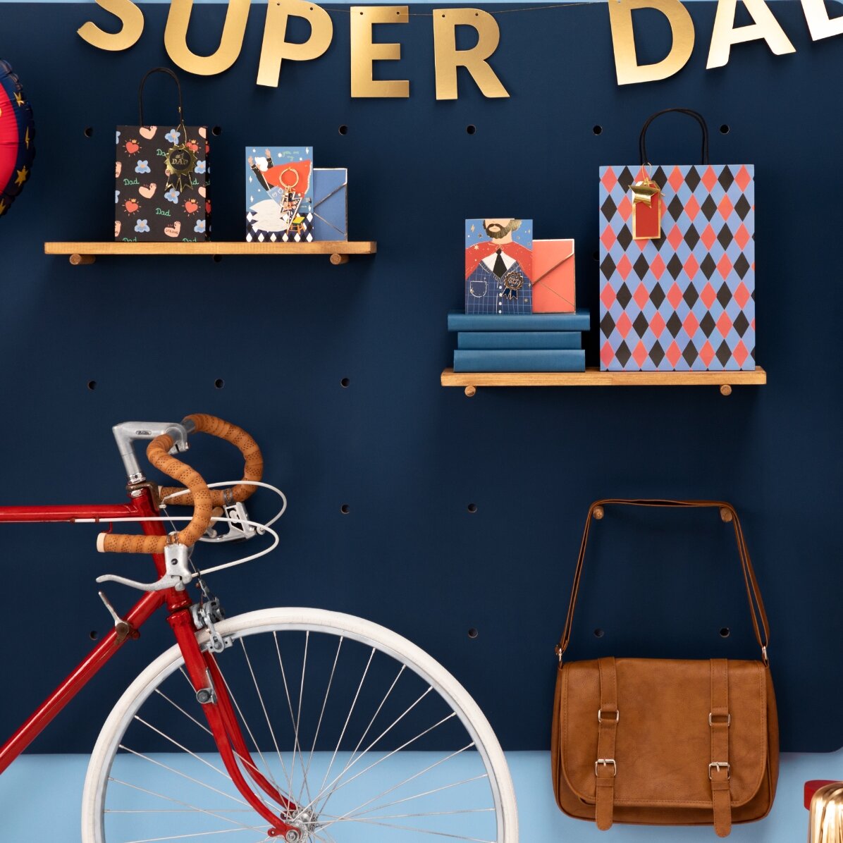 Pungă cadou - model mix romburi