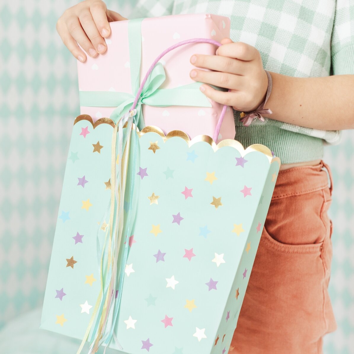 Pungă cadou - Steluțe 