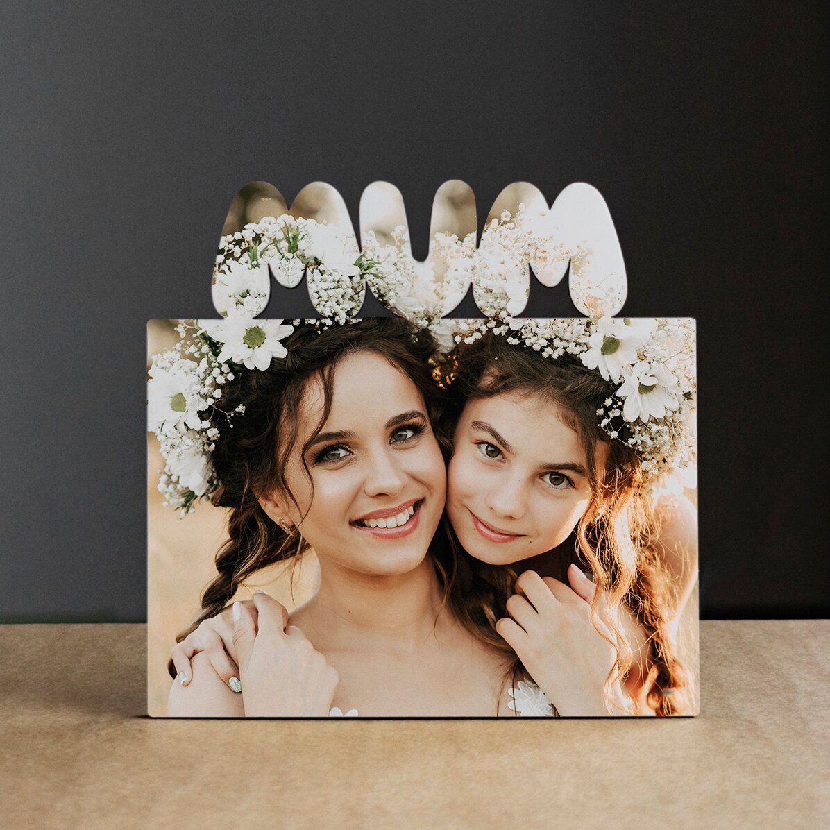 Ramă foto de birou personalizată cu o poză - model MUM 