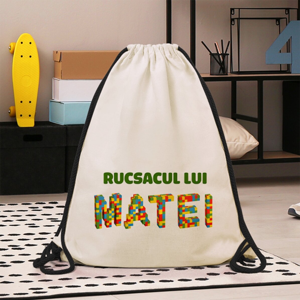 Rucsac personalizat cu nume - Lego