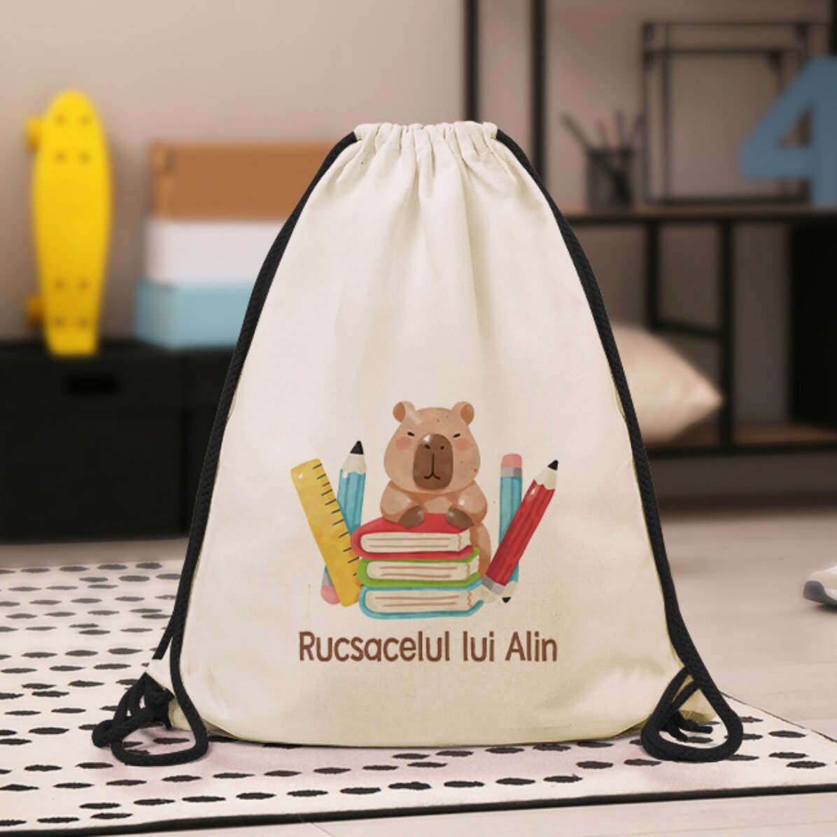 Rucsac personalizat cu text - Capybara