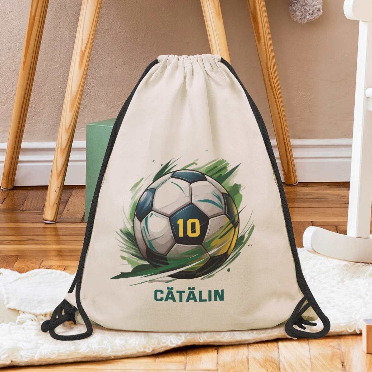 Rucsac personalizat cu text - Fotbal
