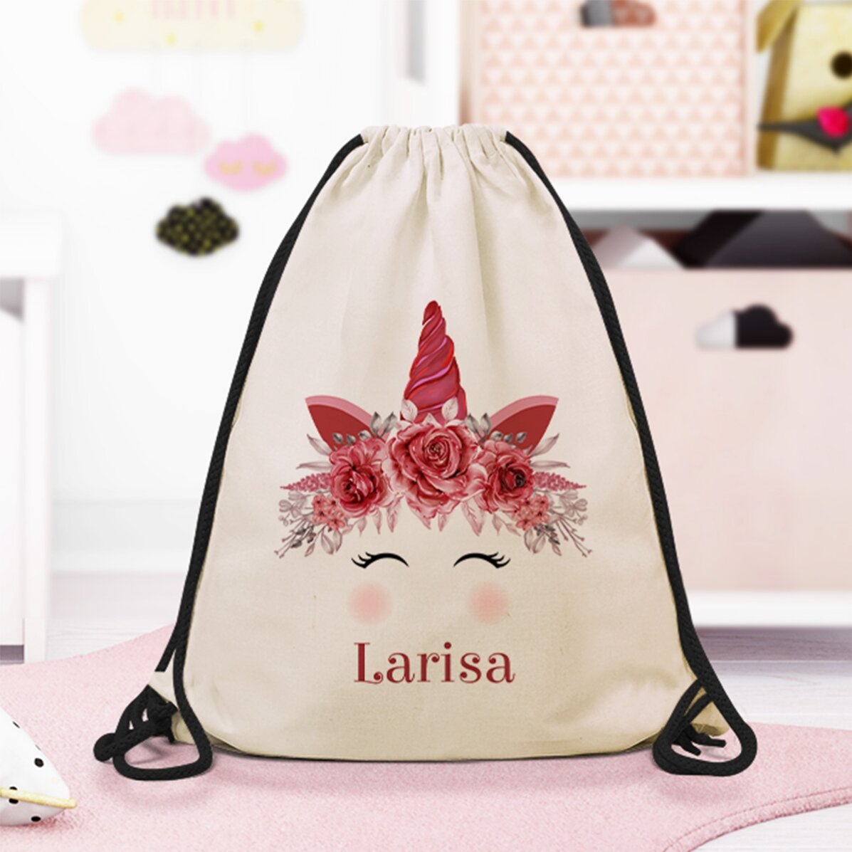 Rucsac personalizat cu text - Unicorn