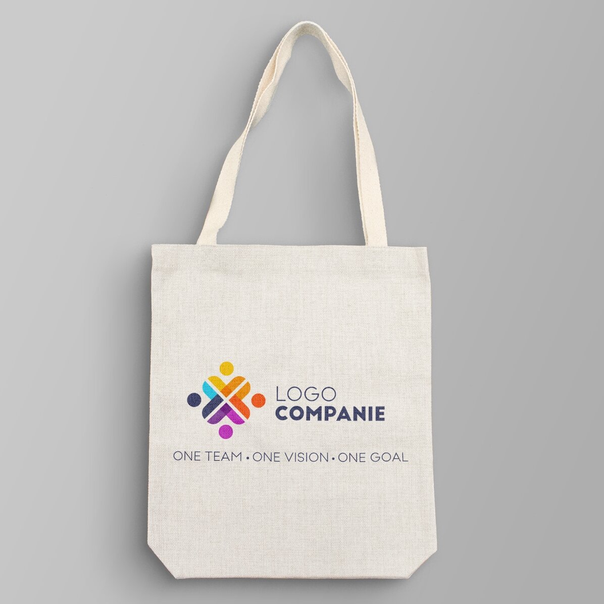 Sacoșă personalizată cu logo și text