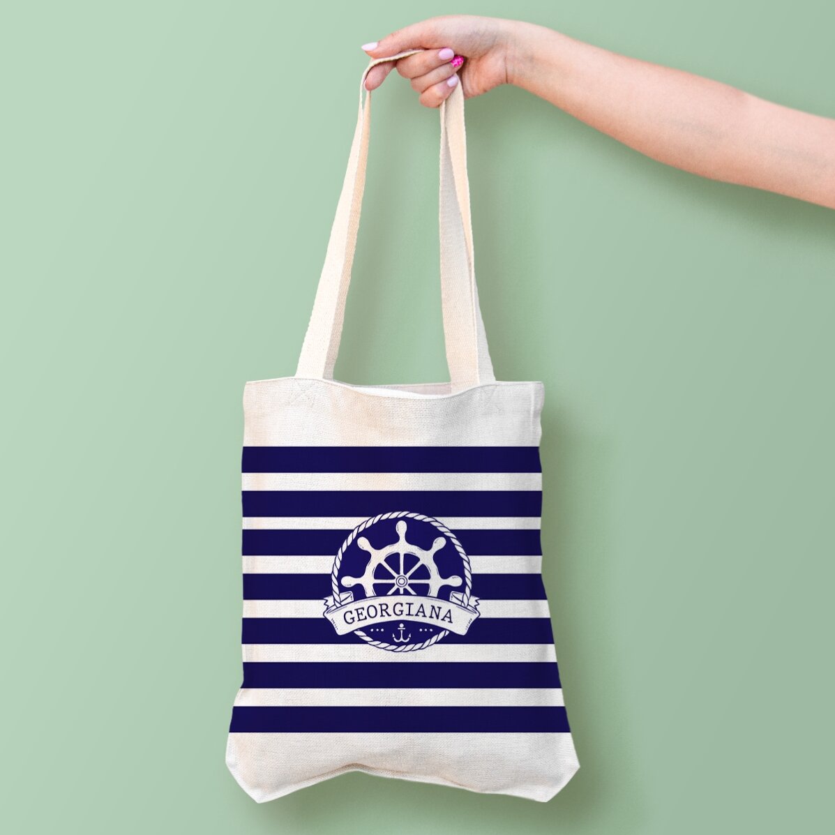 Sacoșă personalizată cu nume - Marine