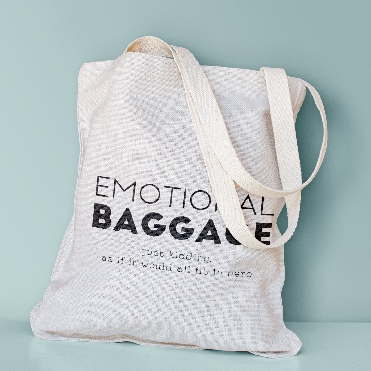 Sacoșă personalizată cu text - Emotional Baggage 