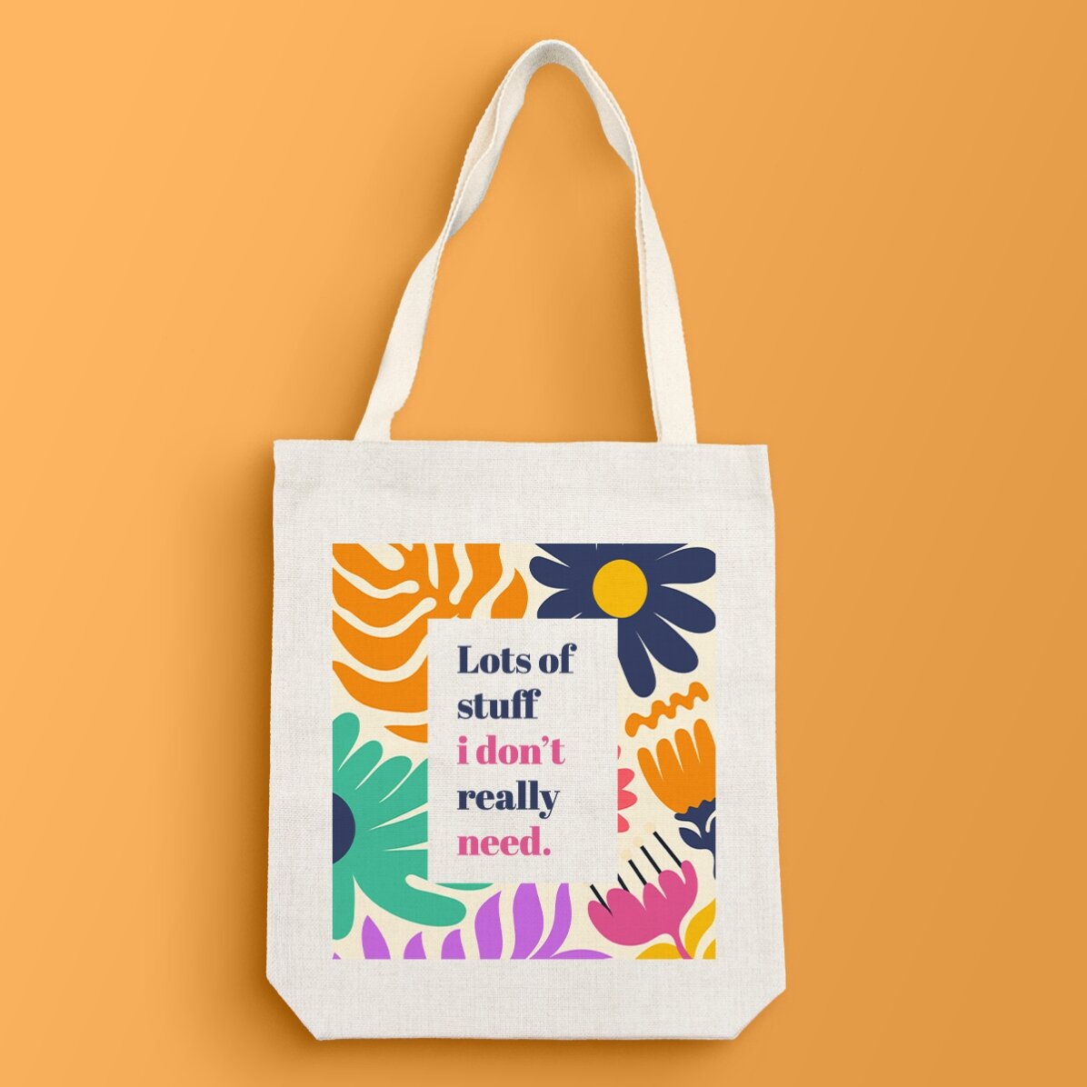 Sacoșă personalizată cu text - Flowers