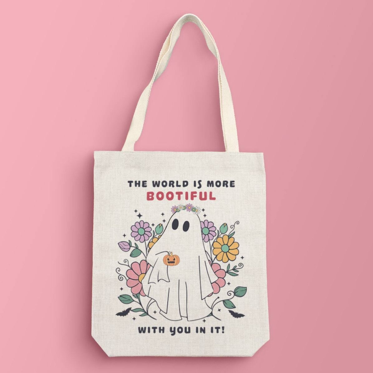 Sacoșă personalizată cu text - Ghost