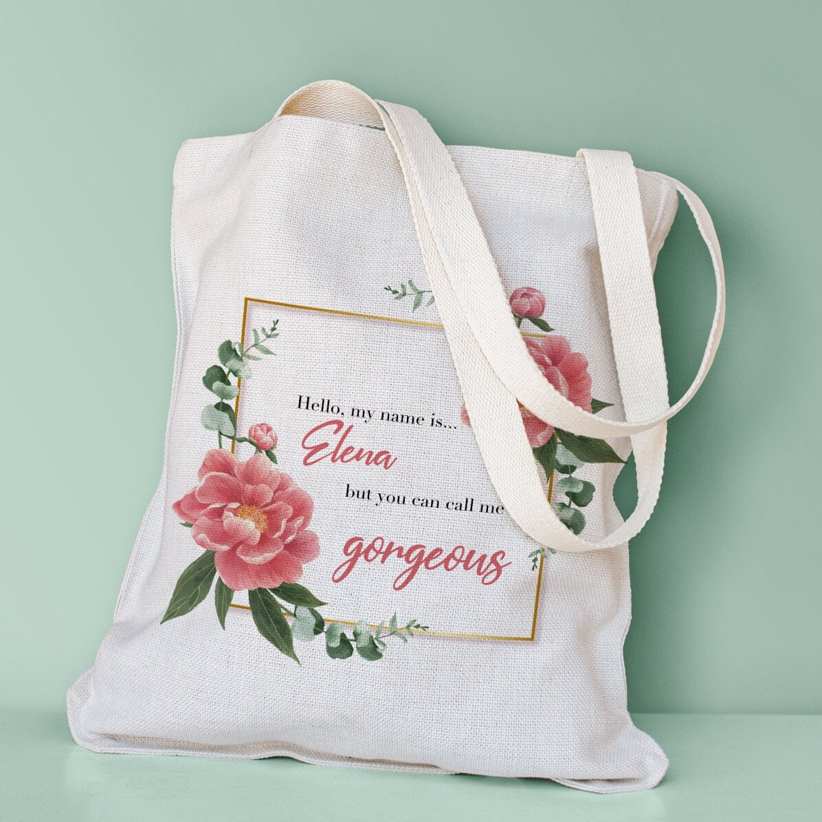 Sacoșă personalizată cu text - Gorgeous