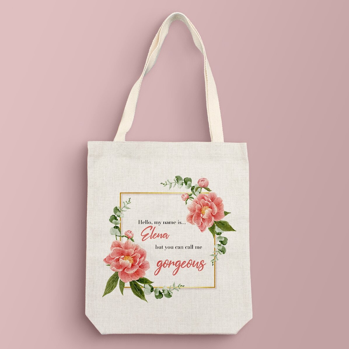 Sacoșă personalizată cu text - Gorgeous