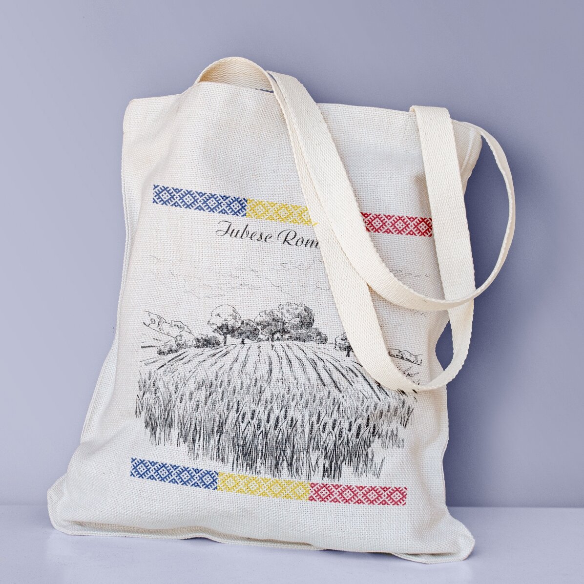 Sacoșă personalizată cu text - Iubesc România