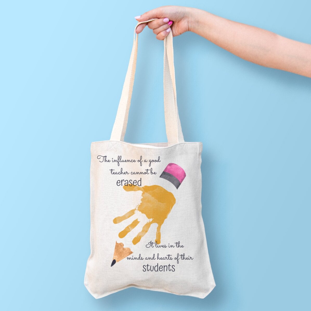 Sacoșă personalizată cu text - Teacher appreciation