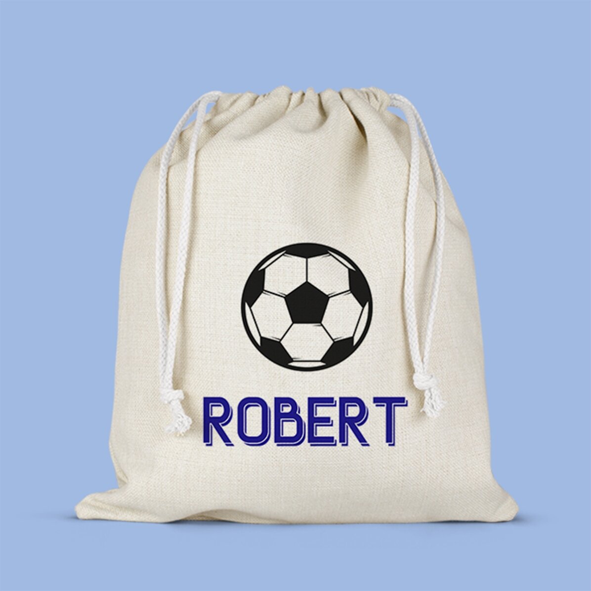 Săculeț mediu personalizat cu nume - Fotbal