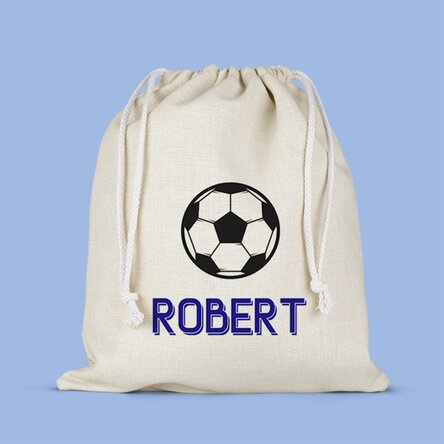 Săculeț mediu personalizat cu nume - Fotbal